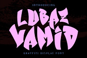 Lubaz Vamid Graffiti Display Font, a Handwritten Font by Maulana Creative (Thumbnail 1 of 7)