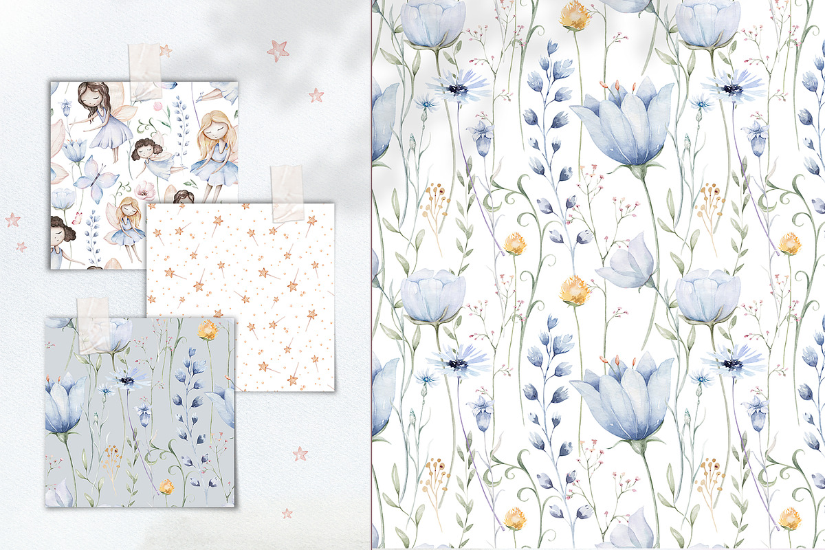 Fairy garden watercolor collection, an Object Graphic by Peace ART (Photo 9 of 14)