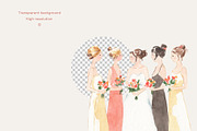 Watercolor Wedding Clipart, a Graphic by natalisart (Thumbnail 13 of 14)