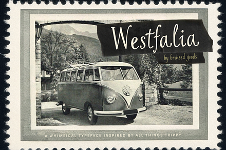 Westfalia, a Serif Font by Bruised Goods
