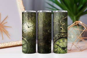 Moss-covered Vintage Clocks