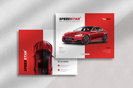 Car Brochure + Powerpoint Template
