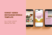 Sunset Series: Instagram Bundle, a Social Media Template by Brighten Made (Thumbnail 1 of 6)