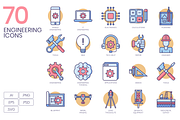 70 Engineering Icons, an Icon by Flat Icons (Thumbnail 1 of 5)