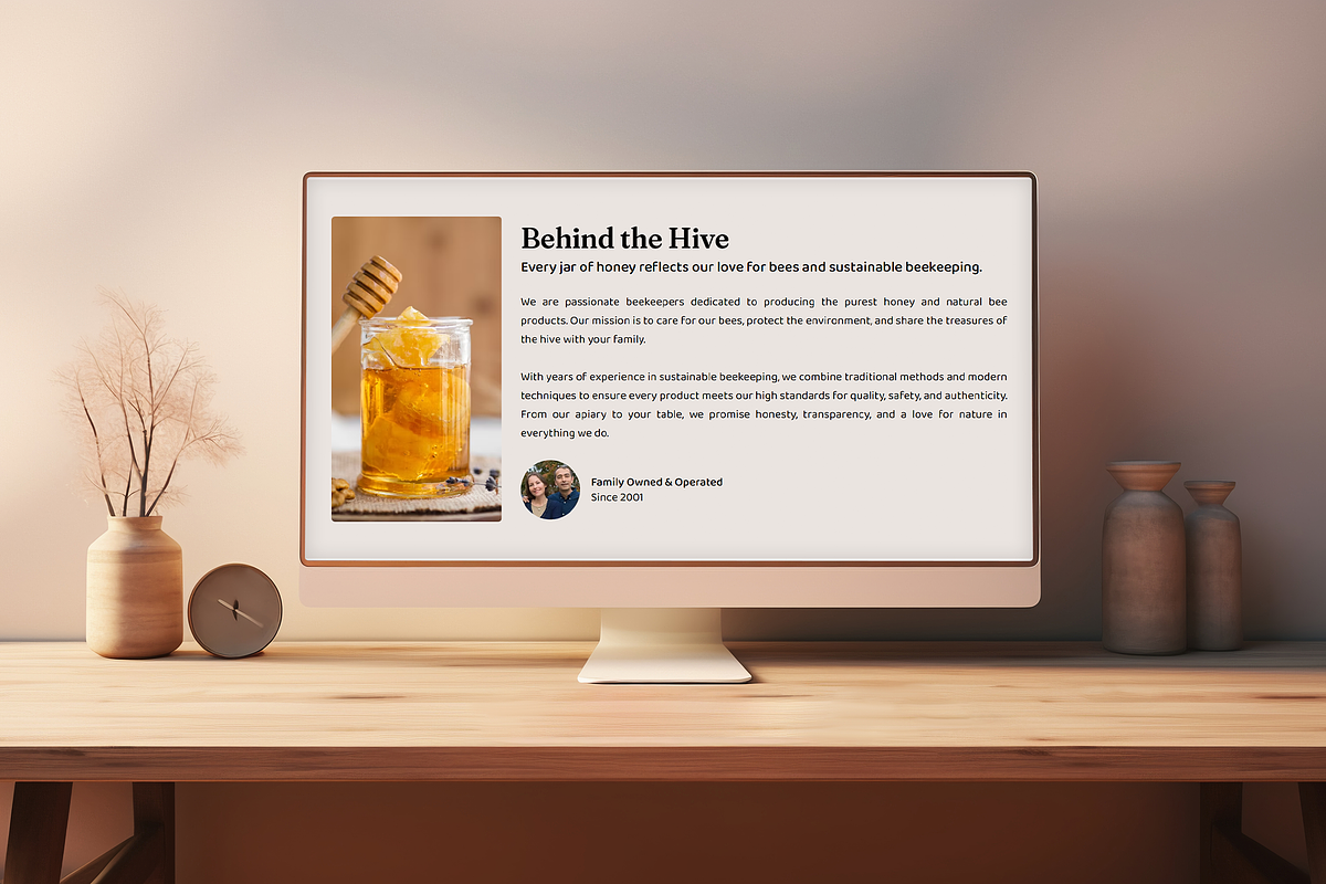 Beekeeper & Honey Webshop Template, a Wix Template by Kitteeh (Photo 20 of 20)