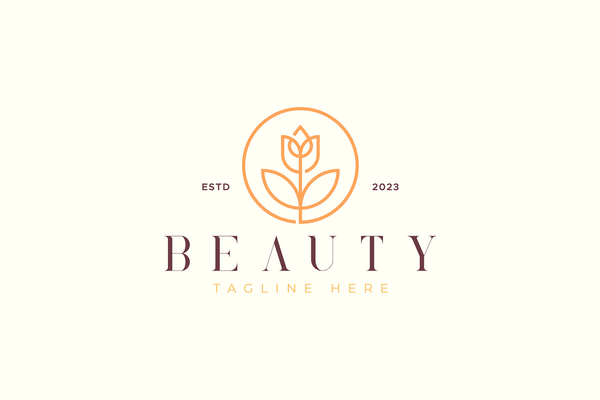 Beauty Flower Premium Concept Logo, a Branding & Logo Template by Signatoro (Photo 2 of 2)