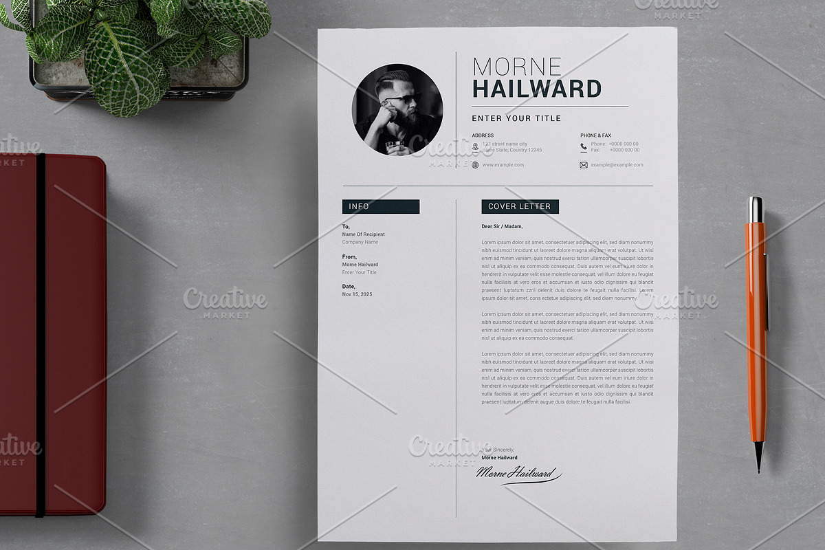 Resumes Template, a Resume Template by Cristal Pioneer (Photo 4 of 8)