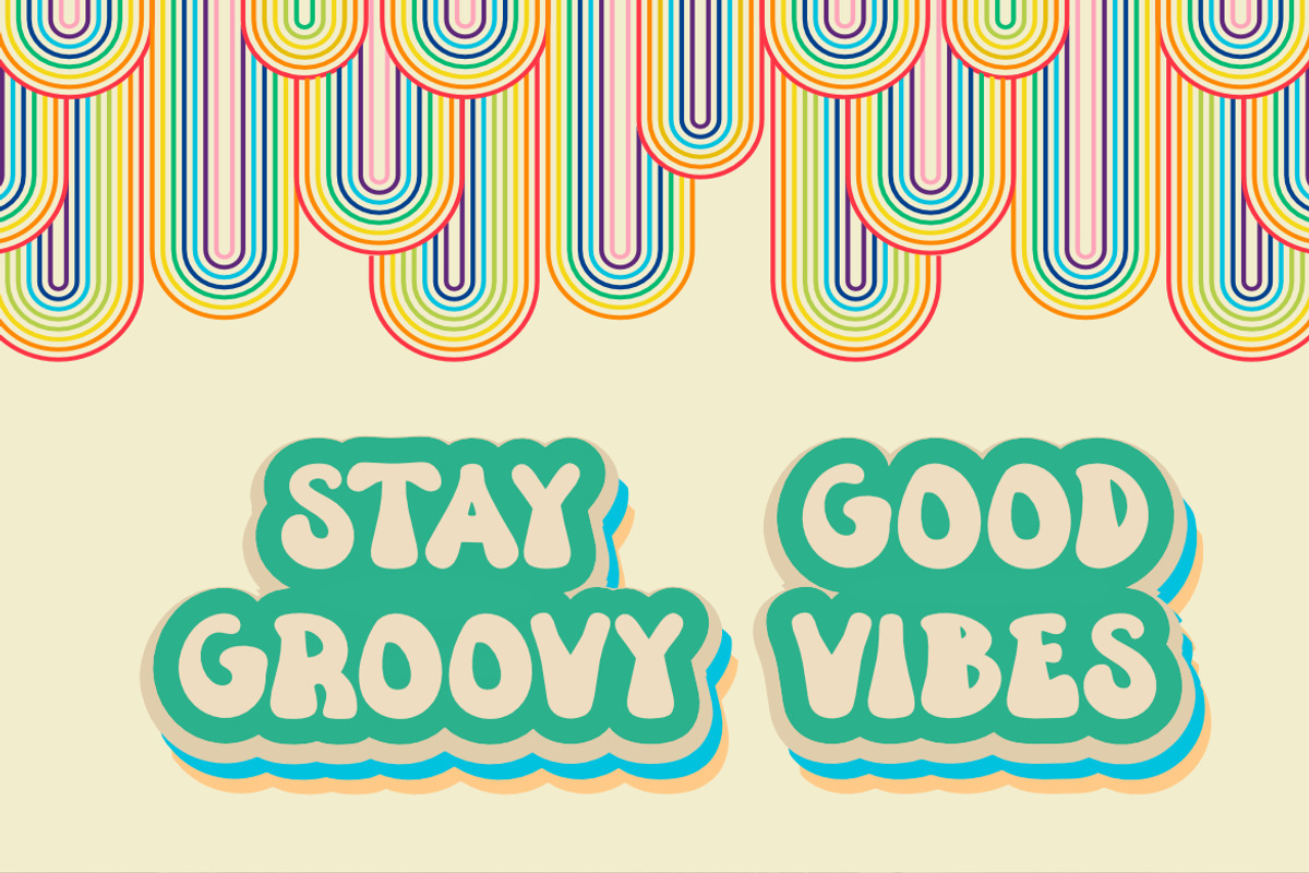 Coowel Groovy Retro font, a Serif Font by Bayuktx (Photo 2 of 5)