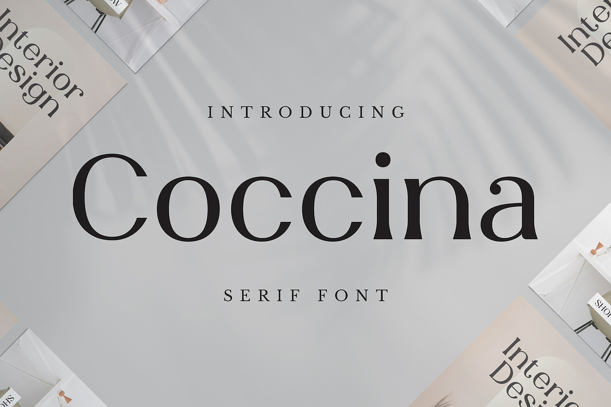 Coccina - Serif Font, a Serif Font by Imoodev (Photo 1 of 5)