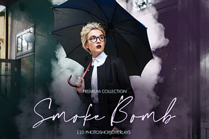 Smoke Bomb Photoshop Overlays