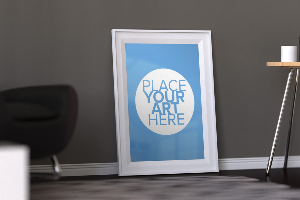Poster Frame Mock-Up, a Print Template by mockupbank (Photo 1 of 4)