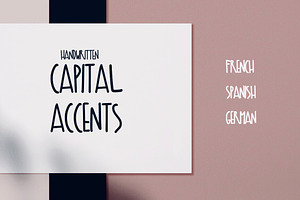Capital Accents font