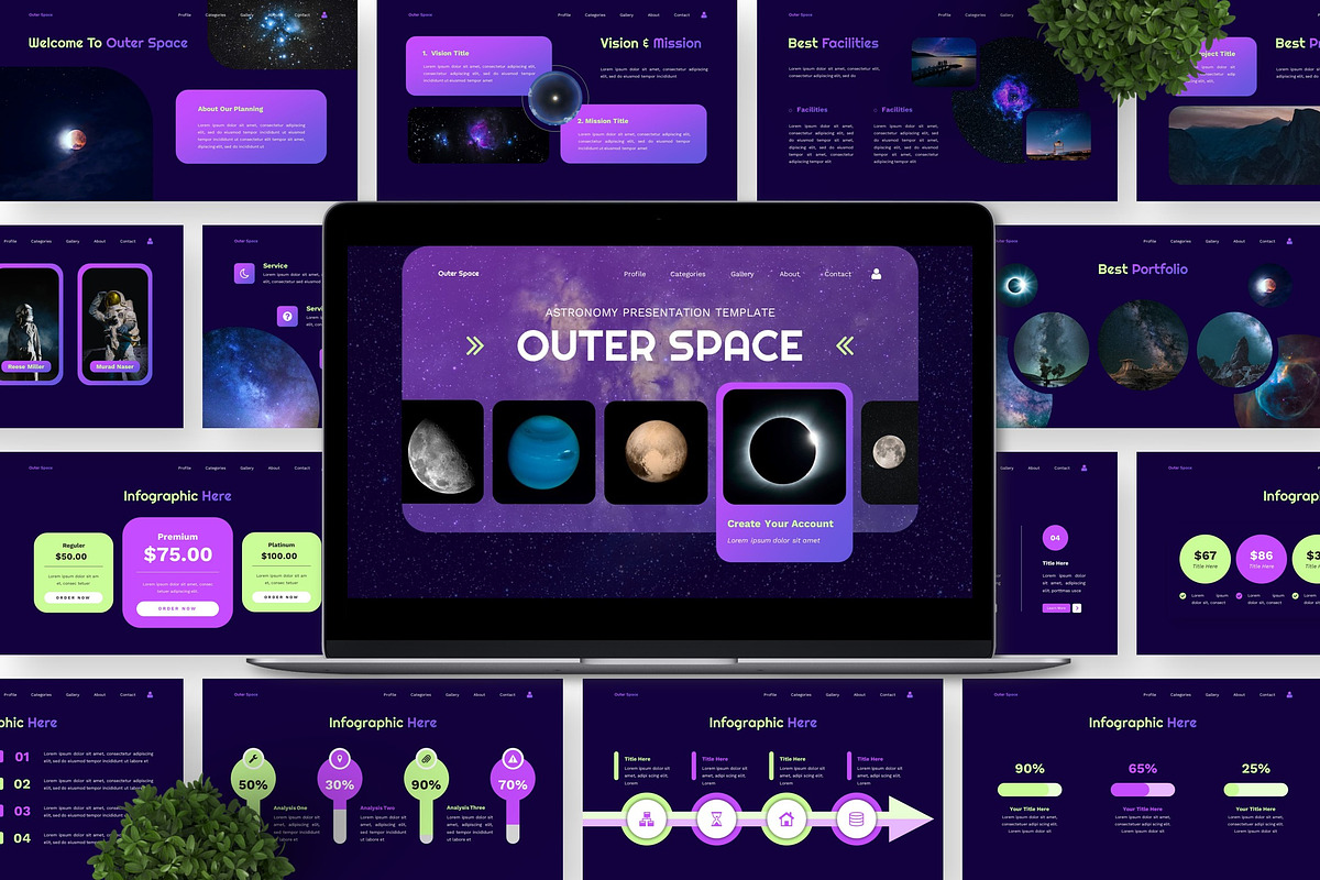 Outer Space - Astronomy Google Slide preview 6