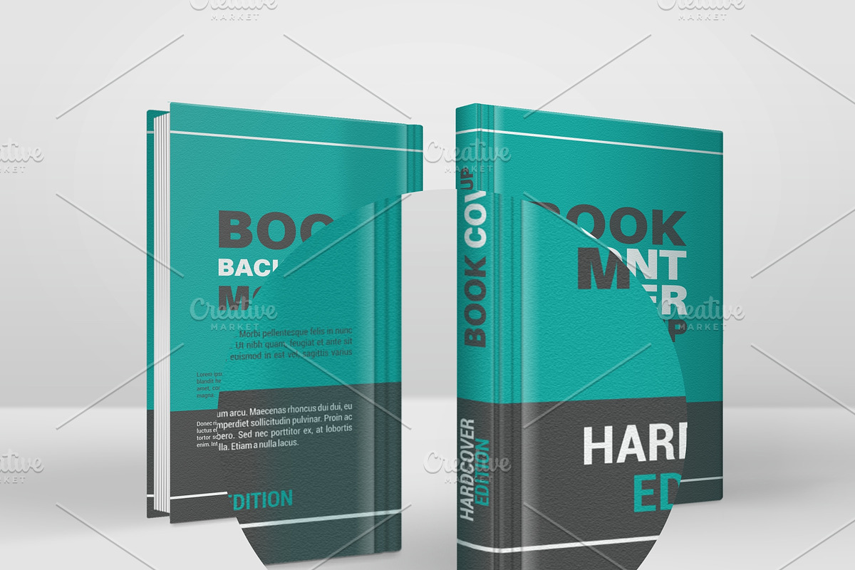 Book Mockup Hardcover Front & Back, a Books & Magazine Mockup by gabicotza (Photo 3 of 3)