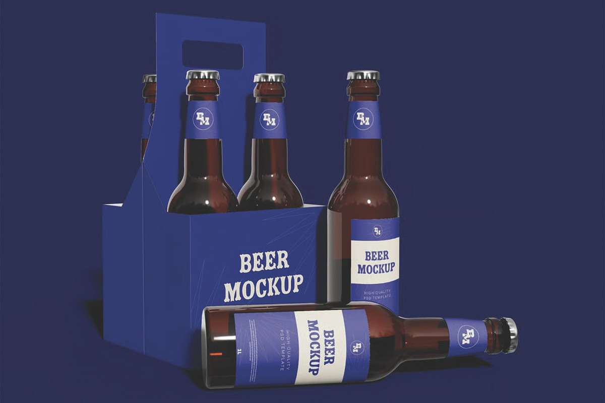 Beer Packaging Mockup, a Packaging Mockup by skybluecreative (Photo 3 of 3)