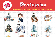 Profession watercolor Jpg Background, a Person Illustration by John_Walker (Thumbnail 2 of 3)