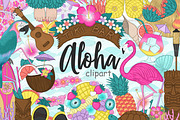 Aloha Clipart PNG | Summer Stickers, an Object Illustration by GlamArtZhanna (Thumbnail 1 of 3)