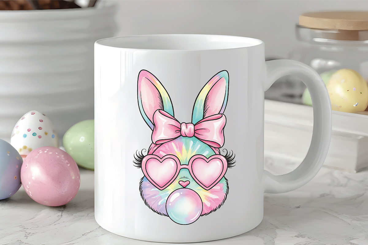 Easter Bunny Coquette PNG, an Illustration by CraftArtStudio (Photo 2 of 4)
