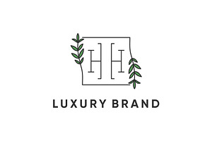Beauty Monogram HH Logo Design