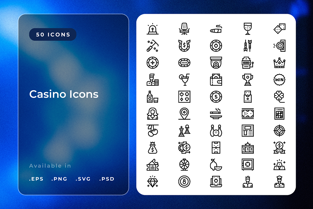 Casino Icons, a Duotone Icon by Wencory (Photo 1 of 3)