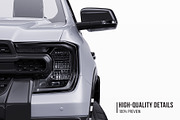 Modern Double Cab Pickup Mockup Set, a Product Mockup by Halal Graphic Studio (Thumbnail 3 of 15)