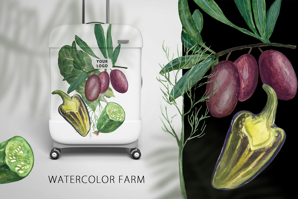 Watercolor Farm, an Object Graphic by Design X0 (Photo 9 of 10)