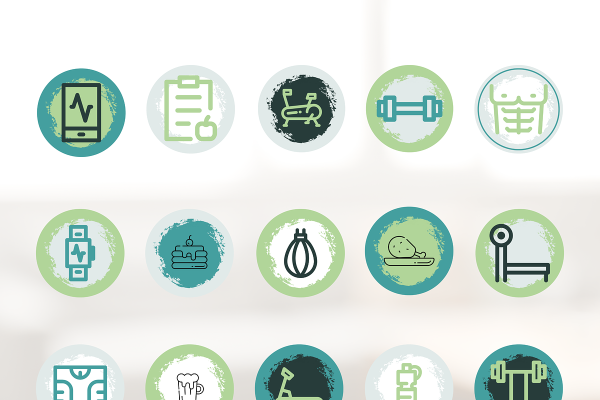 Health Instagram Highlight covers, a Social Media Template by The Social Stuff (Photo 8 of 10)