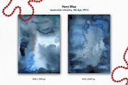 Navy Blue watercolor textures, a Texture Graphic by Marmoris.Arts (Thumbnail 2 of 9)