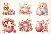 Cute Pink Easter Day Sublimation, an Illustration by DreamArtGraphic (Thumbnail 2 of 4)