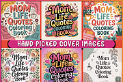 Mom Life Quotes Coloring Book, a Decorative Illustration by Ink Gallery (Thumbnail 3 of 6)