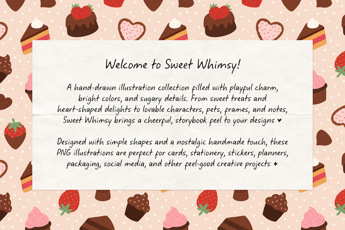 Sweet Whimsy: Cute PNG Illustrations, an Object Graphic by Dina Mae (Photo 2 of 12)