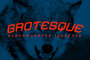 Grotesque Font, a Sans Serif Font by Kreasi Malam (Thumbnail 1 of 6)