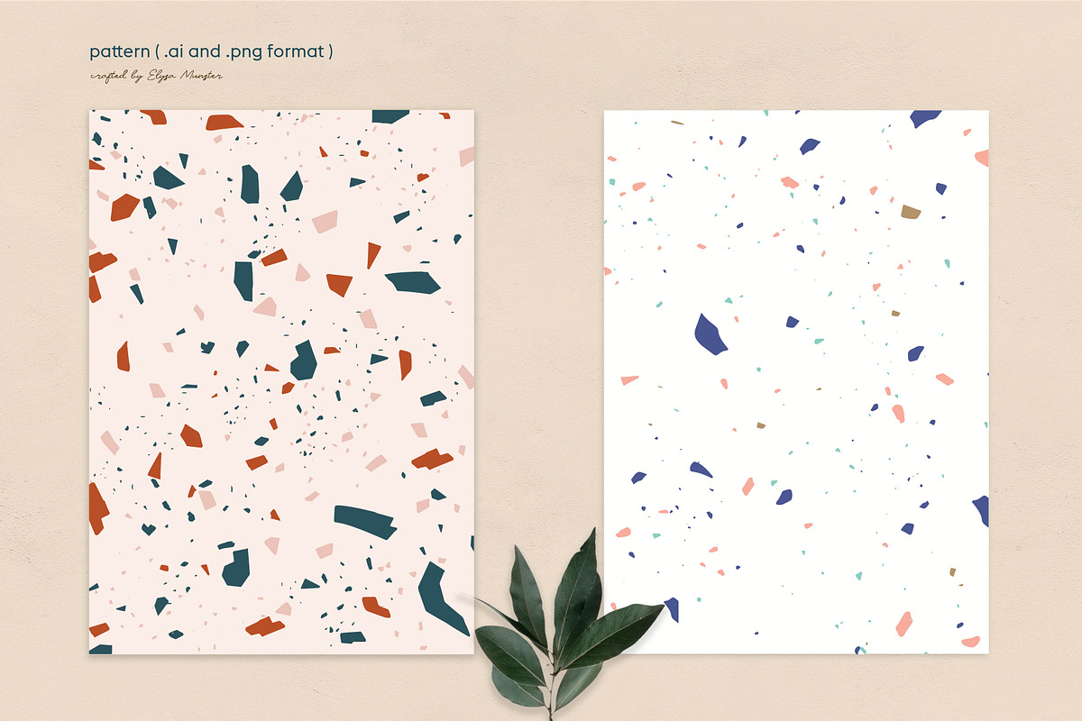 Terrazzo Pattern, a Pattern Graphic by Elysamunster (Photo 4 of 9)