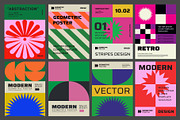 48 MODERN GEOMETRIC POSTERS, a Pattern Graphic by craftlove (Thumbnail 5 of 6)