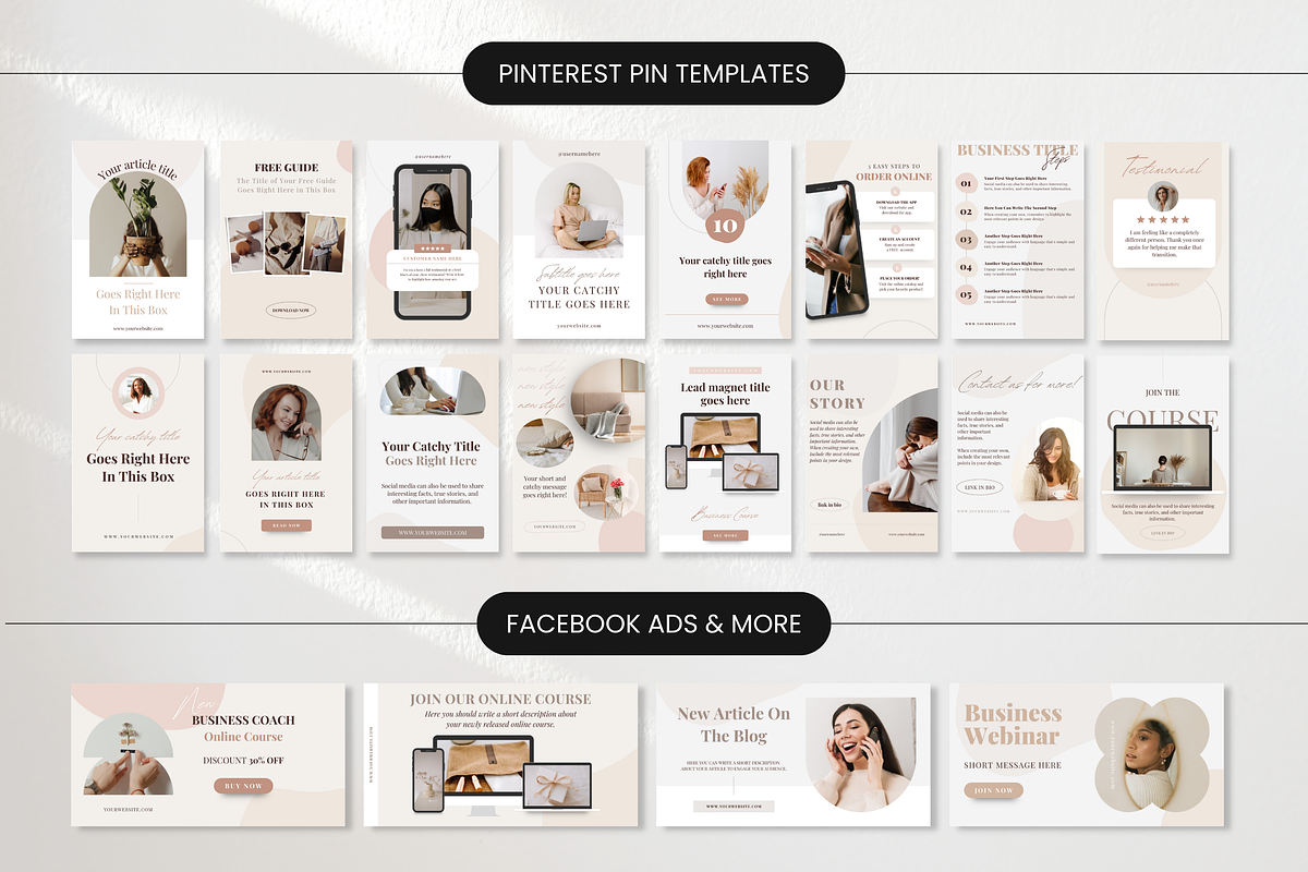 Coach Social Media Templates Bundle, a Social Media Template by DigiPax (Photo 7 of 10)