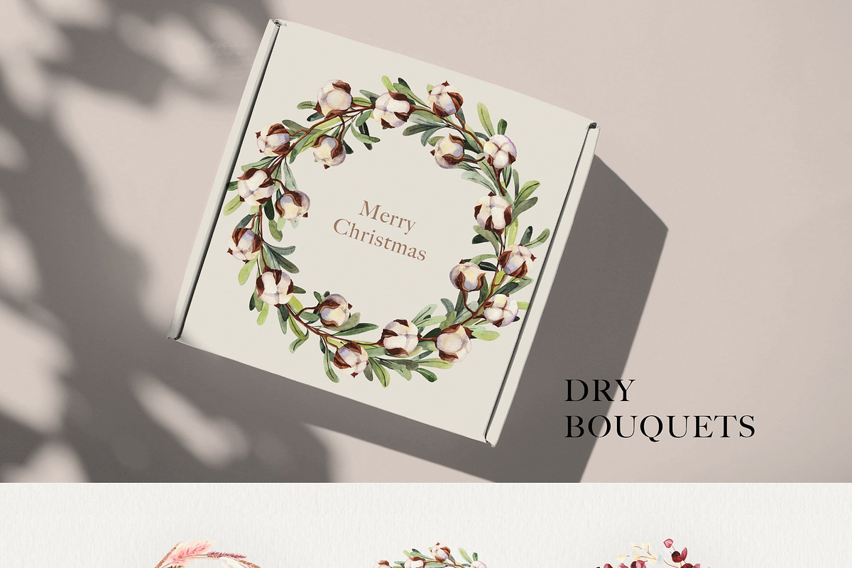 Dry boho grass and herbs watercolor, a Decorative Illustration by Volha Studio (Photo 9 of 13)