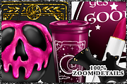 Cute Halloween Clipart set, an Illustration by The GG Shop (Thumbnail 6 of 9)