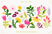 Floral stickers & patterns bundle, an Object Illustration by UnaAnya (Thumbnail 3 of 10)