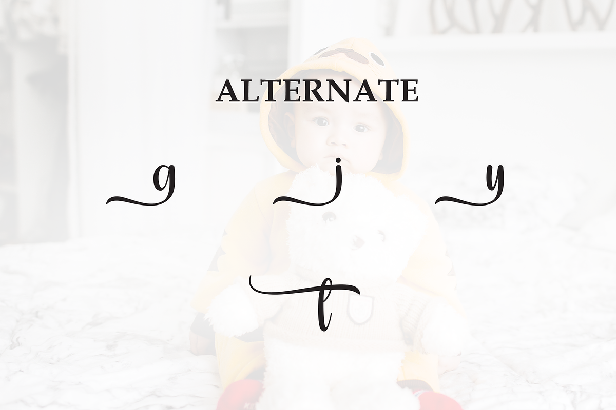 Babycute | Script Font, a Handwritten Font by Scratchones (Photo 8 of 9)