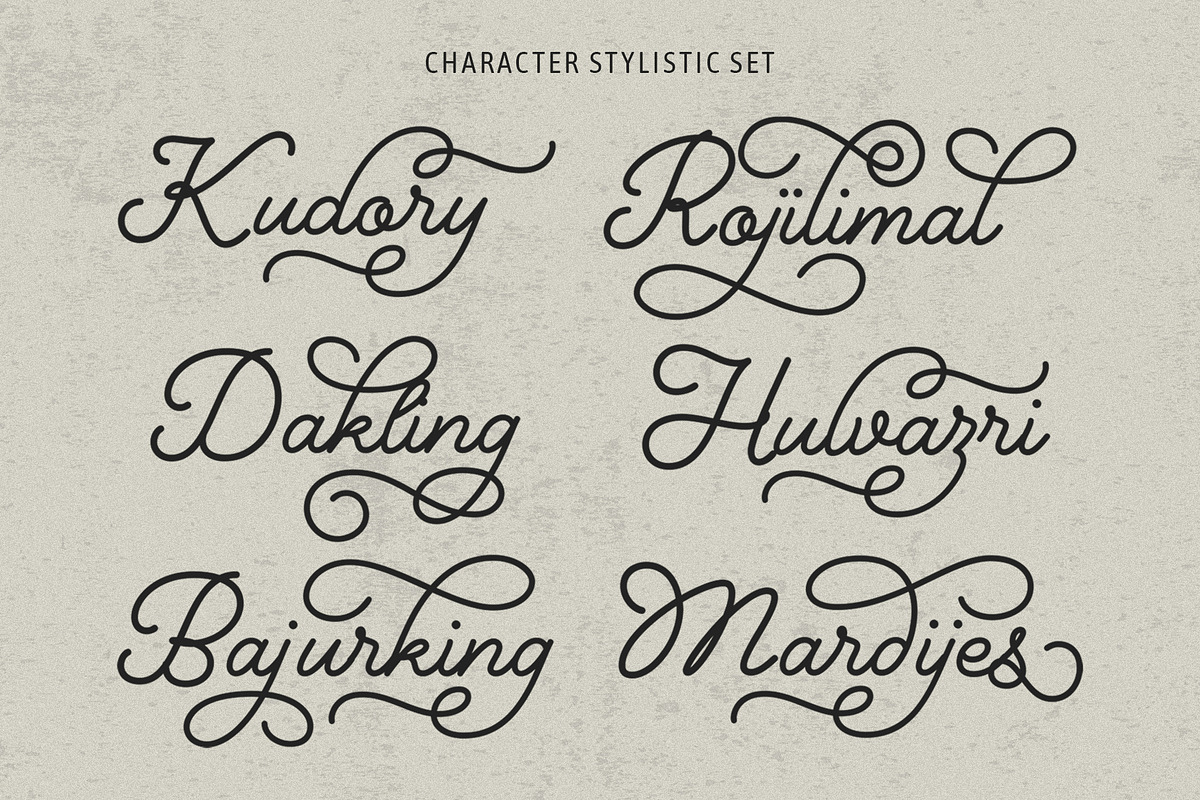 Bernadyans - Monoline Script Font, a Script Font by Inviline.co (Photo 11 of 12)
