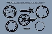 Badge Elements - Crank Set, an Object Graphic by Bearded Creative (Thumbnail 4 of 4)