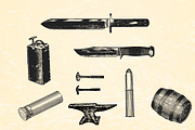ARMAMENT - Vintage Illustration Pack, a Graphic by AndrewPixel (Thumbnail 5 of 11)