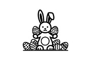 Easter Bunny Vector Bundle, an Illustration by Designs_River (Thumbnail 43 of 51)