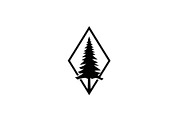 Geometric Pine Tree Emblem Bundle, an Illustration by Creativeshirt (Thumbnail 2 of 31)