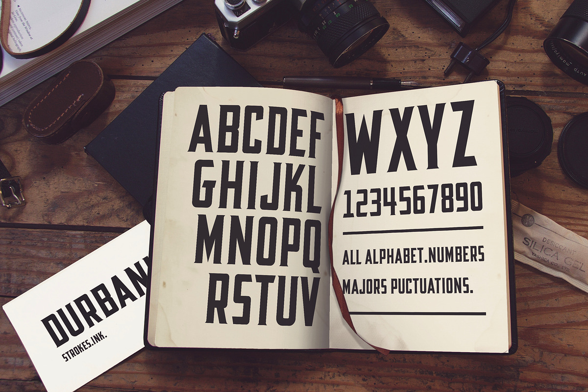 Durbank - Industrial Style Font preview 7