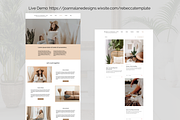 Wix Website Template Rebecca, a Websites & App Template by Joanna Lane Designs (Thumbnail 3 of 5)