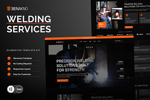 Benakno - Welding Services Elementor, a WordPress Template by SLAB! Design