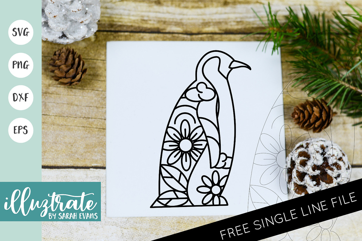 Christmas Mandala Bundle SVG Files, an Illustration by illuztrate (Photo 5 of 12)