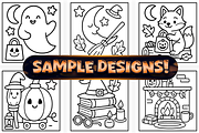 Bold Easy Cozy Halloween Coloring, a Seasonal Illustration by Craftsbeefy (Thumbnail 3 of 4)