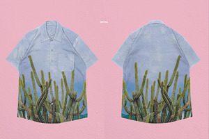 Realistic Button-Up Shirt Mockup